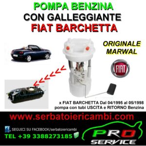 pompa benzina fiat barchetta 1998>2004 una mandata - Serbatoio Carburante  benzina per Auto EPOCA - www.