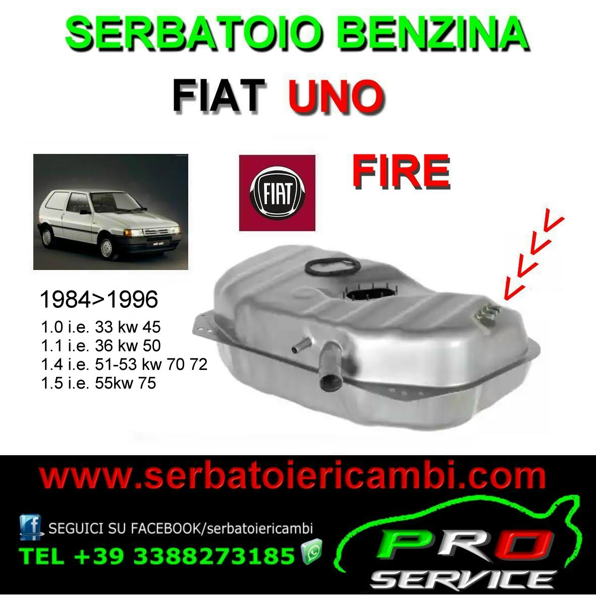 SERBATOIO CARBURANTE UNO FIRE - Serbatoio Carburante benzina per Auto EPOCA  - www.